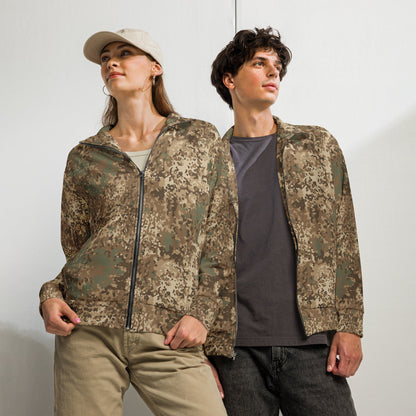 German Flecktarn Desert CAMO Unisex Track Jacket - 2XS