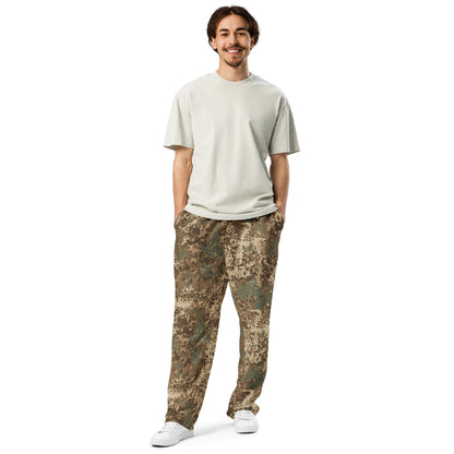 German Flecktarn Desert CAMO Unisex Wide-Leg Joggers
