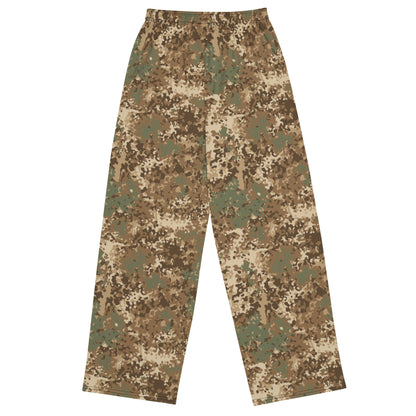 German Flecktarn Desert CAMO Unisex Wide-Leg Leisure Pants