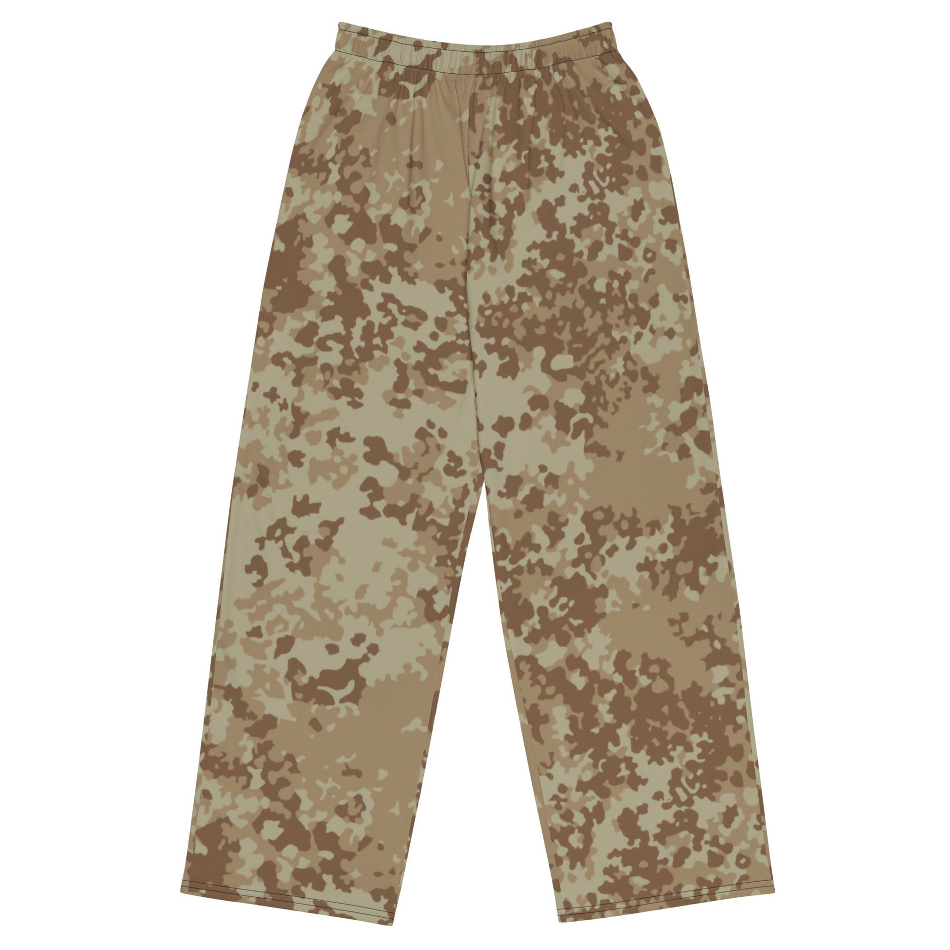 German Flecktarn Desert CAMO unisex wide-leg pants - 2XS - Wide-leg Pants