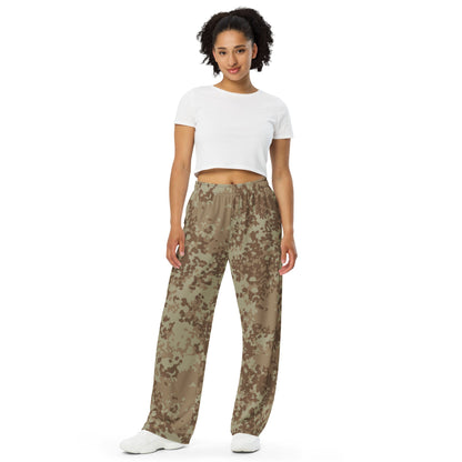 German Flecktarn Desert CAMO unisex wide-leg pants - Wide-leg Pants