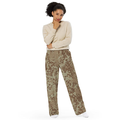 German Flecktarn Desert CAMO unisex wide-leg pants - Wide-leg Pants