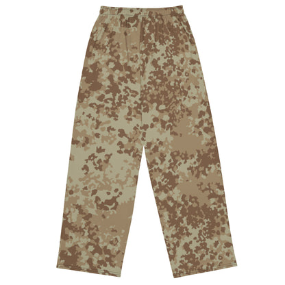German Flecktarn Desert CAMO unisex wide-leg pants - Wide-leg Pants