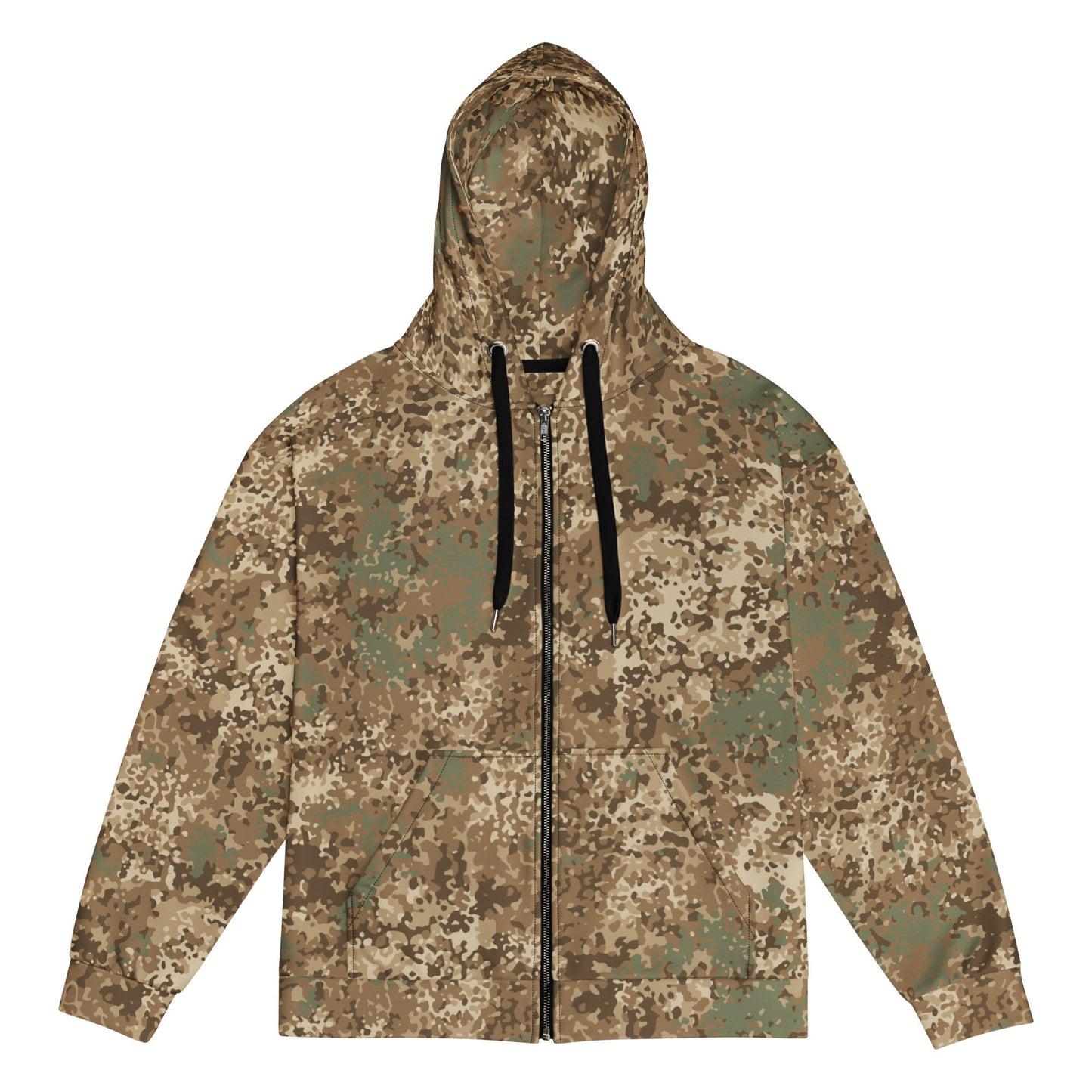 German Flecktarn Desert CAMO Unisex Zip Hoodie - 2XS