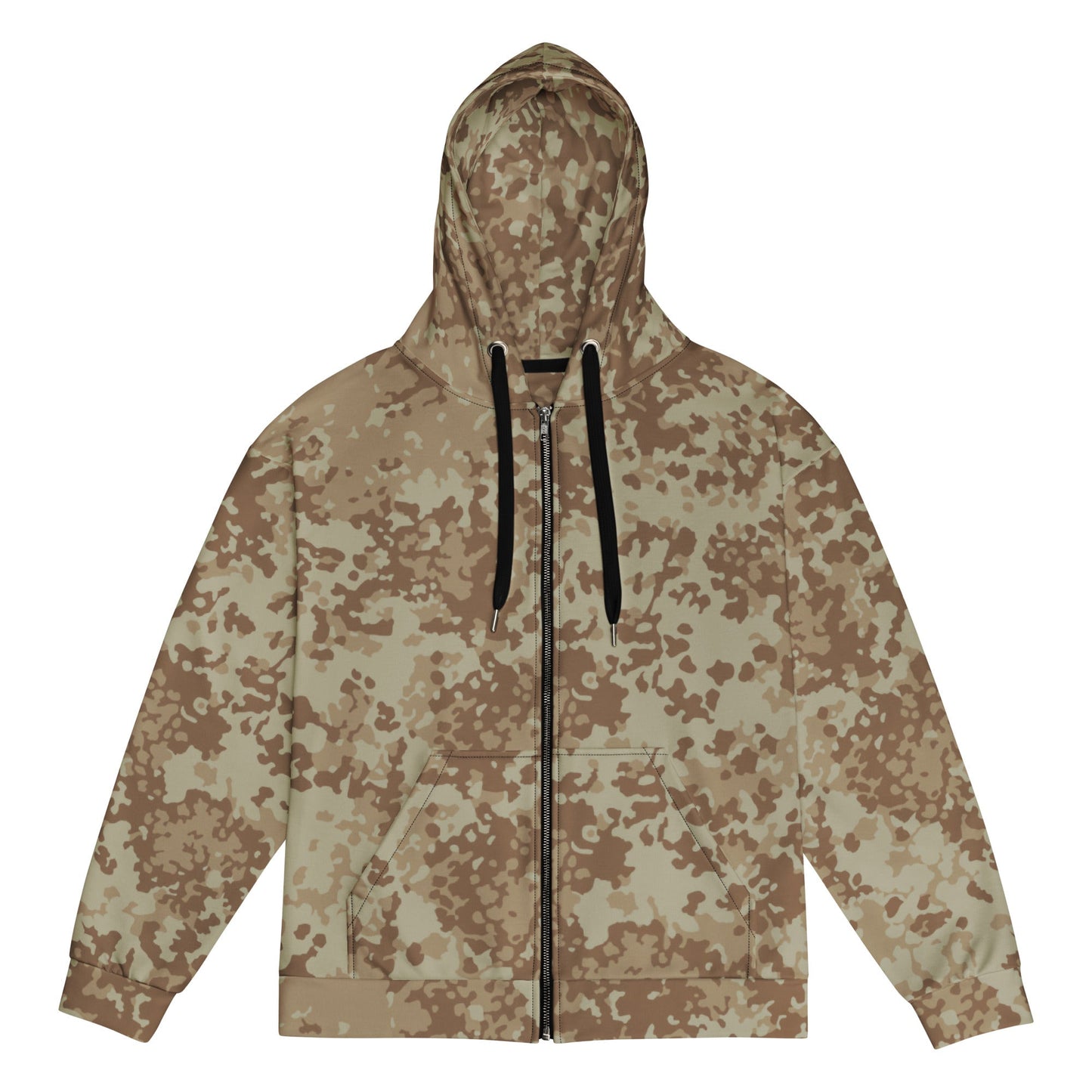German Flecktarn Desert CAMO Unisex zip hoodie - 2XS - Zip Hoodies