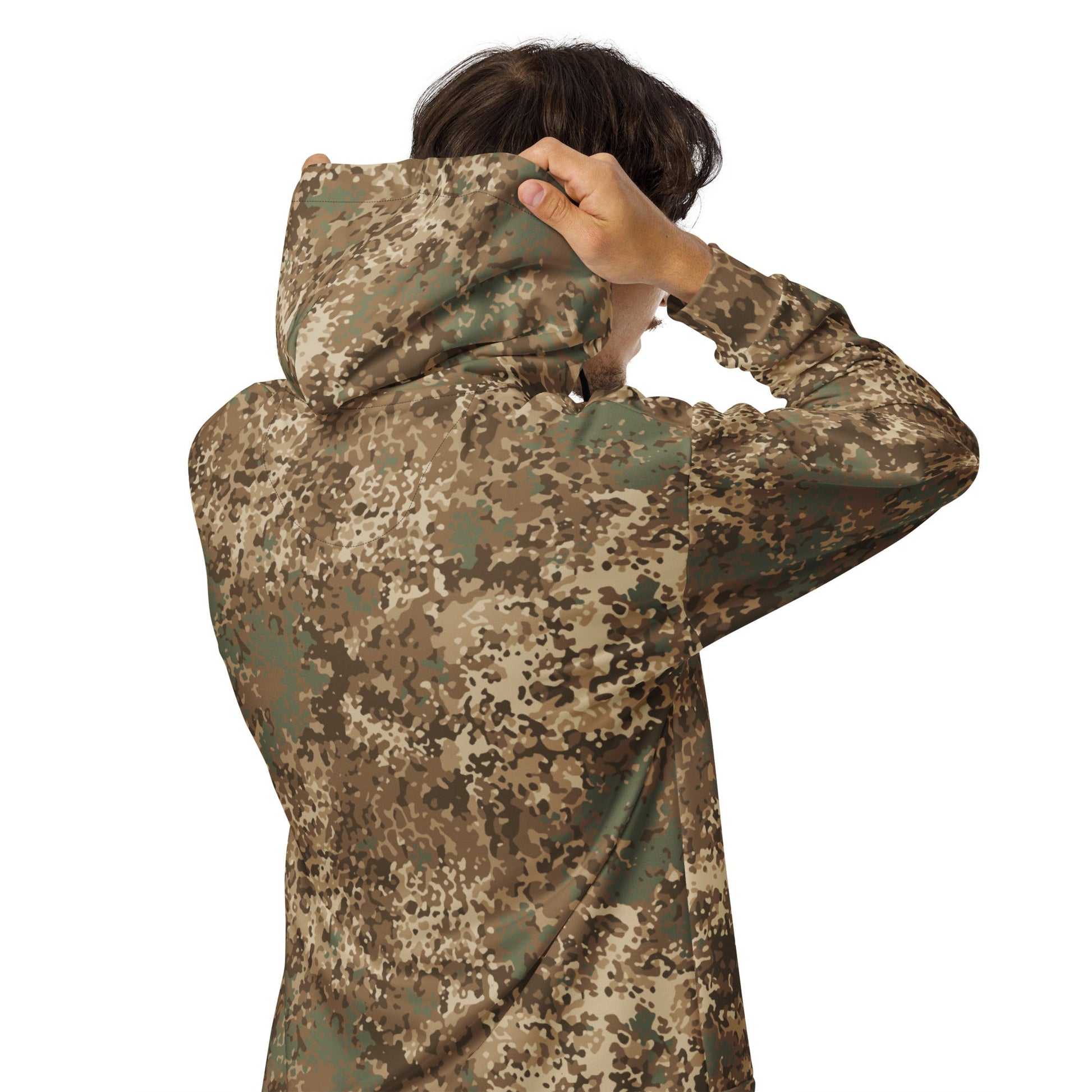 German Flecktarn Desert CAMO Unisex Zip Hoodie