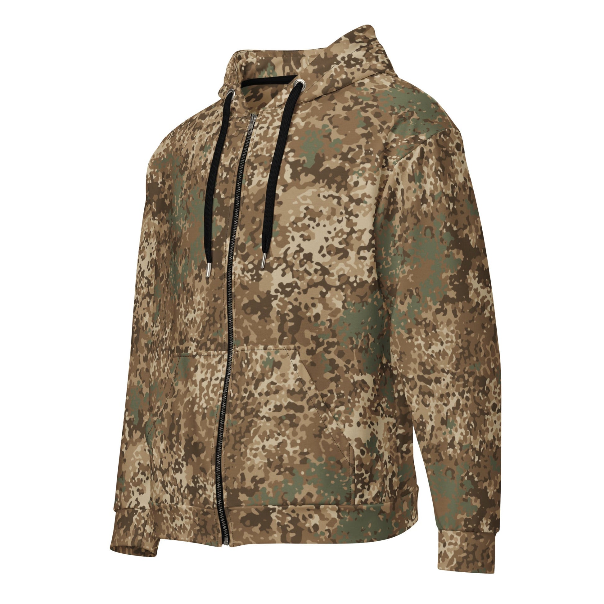 German Flecktarn Desert CAMO Unisex Zip Hoodie