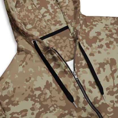 German Flecktarn Desert CAMO Unisex zip hoodie - Zip Hoodies