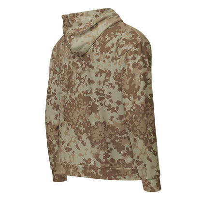 German Flecktarn Desert CAMO Unisex zip hoodie - Zip Hoodies