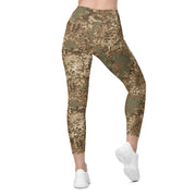 Flecktarn Bundeswehr Desert CAMO Womens Leggings with Pockets - Women