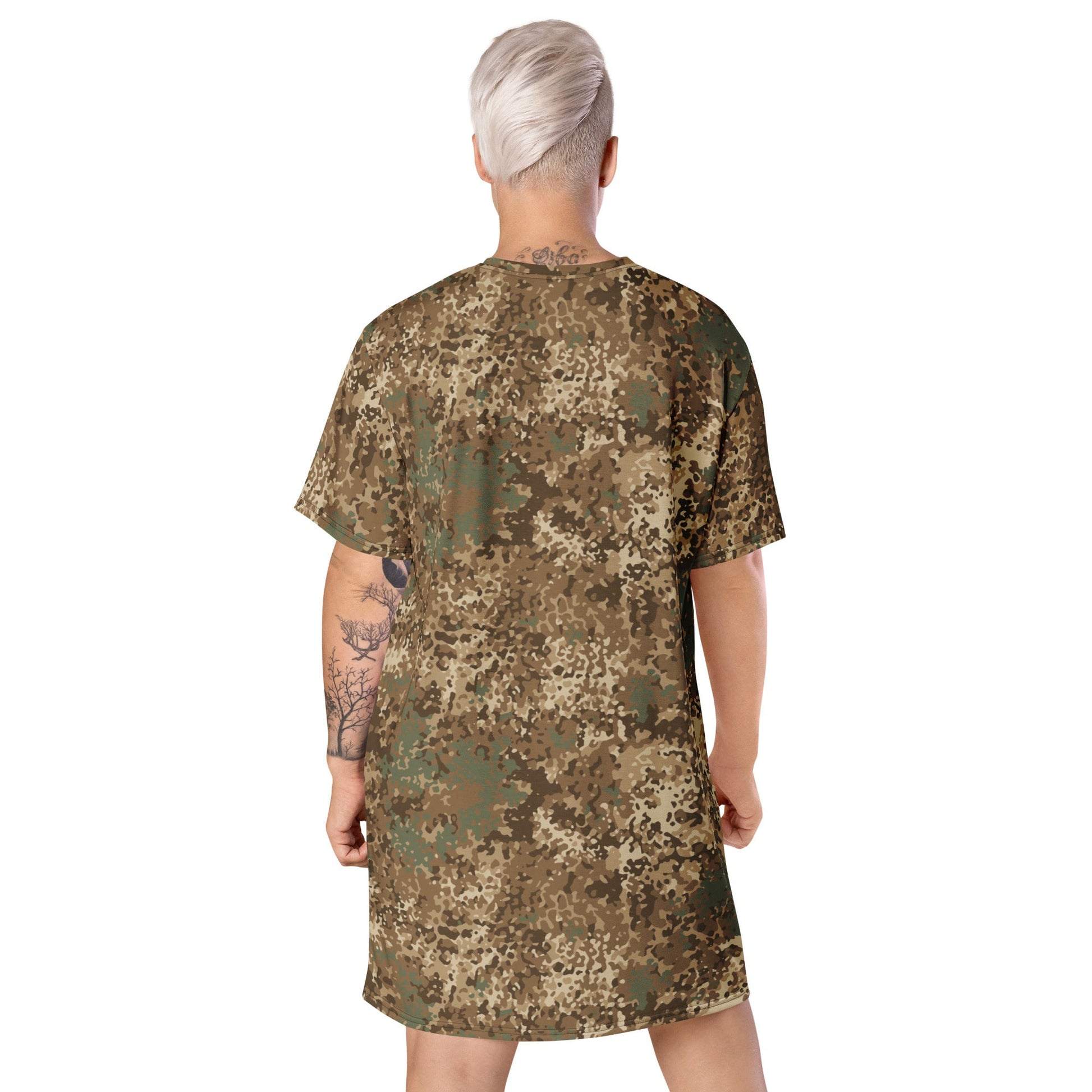 German Flecktarn Desert CAMO Womens T-Shirt Dress
