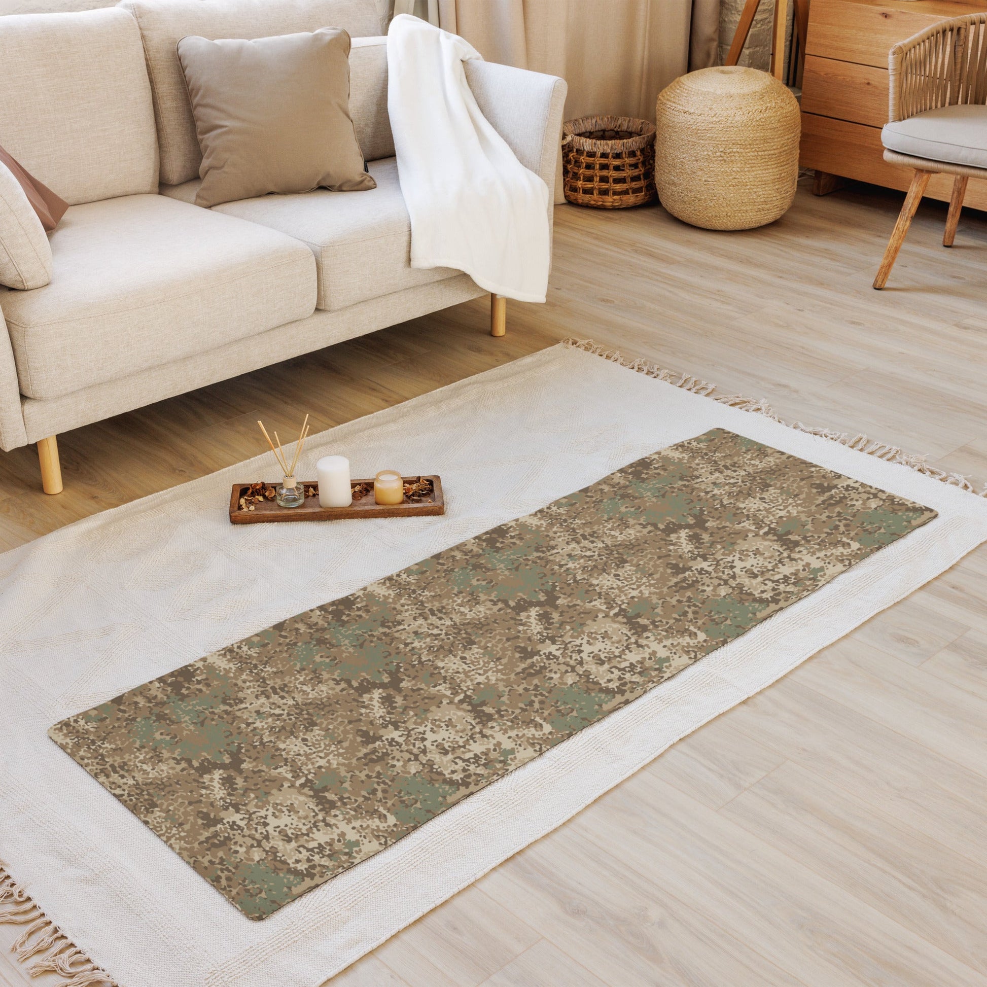 German Flecktarn Desert CAMO Yoga Mat