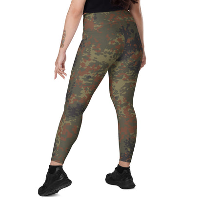 German Flecktarn CAMO Leggings with pockets - Womens With Pockets