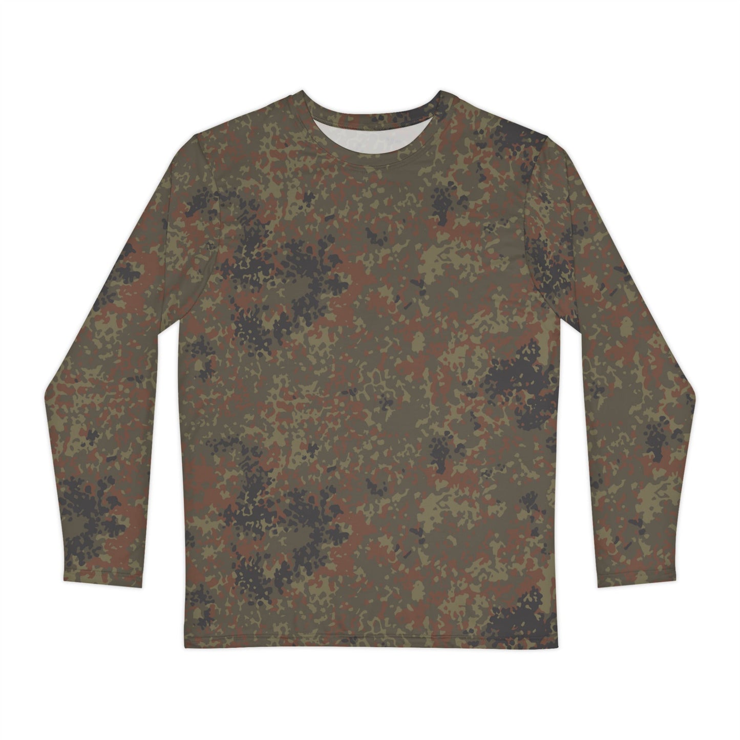 German Flecktarn CAMO Unisex Long-Sleeve Shirt - XS