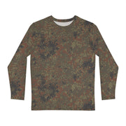 Flecktarn Bundeswehr Woodland CAMO Unisex Long-Sleeve Shirt - XS