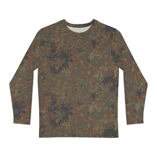 Flecktarn Bundeswehr Woodland CAMO Unisex Long-Sleeve Shirt - XS