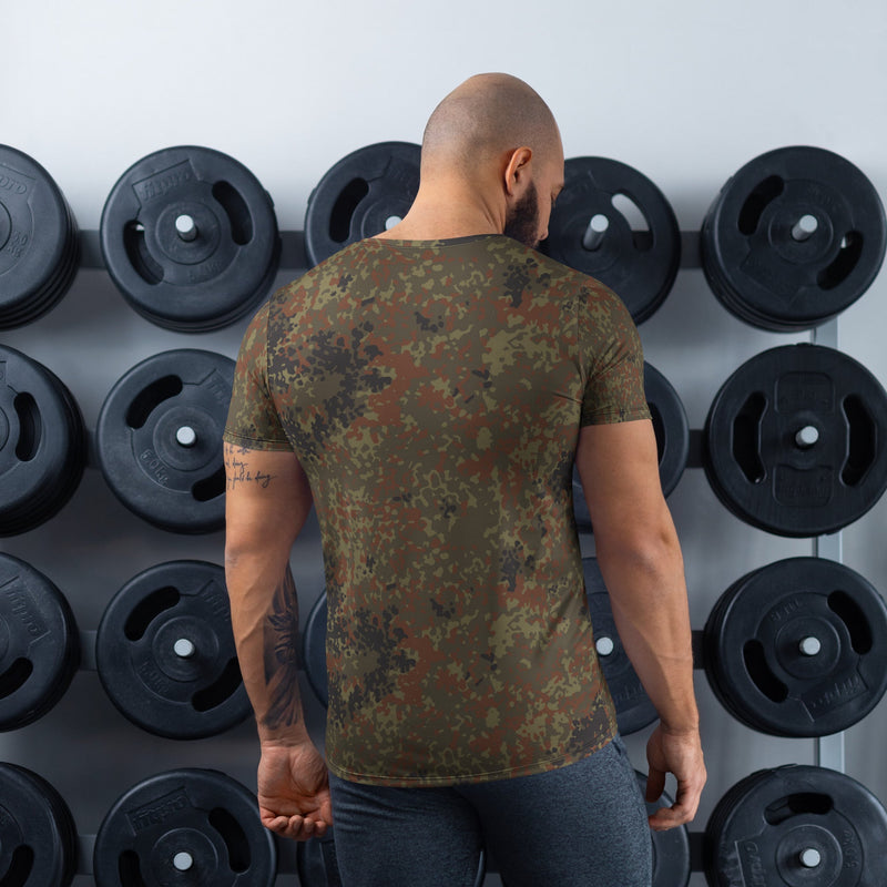Flecktarn Bundeswehr Woodland CAMO Mens Athletic T-Shirt - Shirt