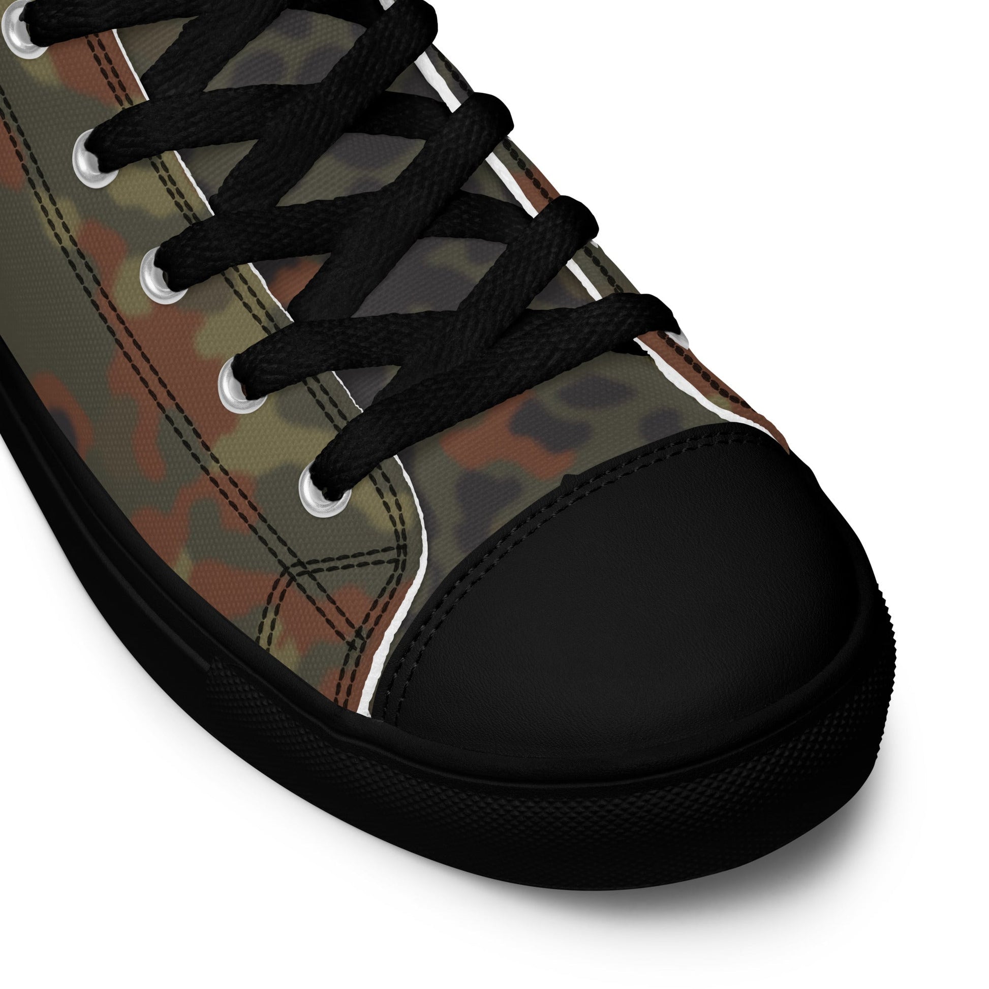 German Flecktarn CAMO Mens high top canvas shoes High Top Canvas Shoes