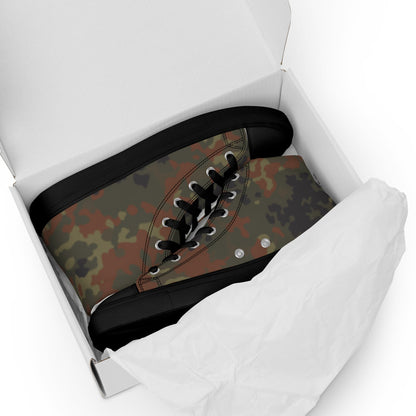 German Flecktarn CAMO Mens high top canvas shoes High Top Canvas Shoes