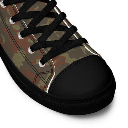 German Flecktarn CAMO Mens High-Top Canvas Shoes