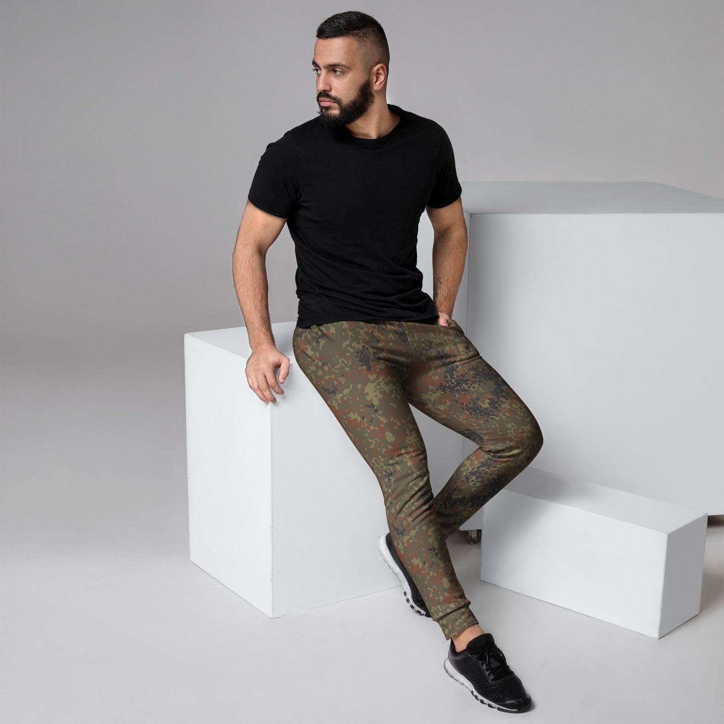 German Flecktarn CAMO Mens Joggers - XS