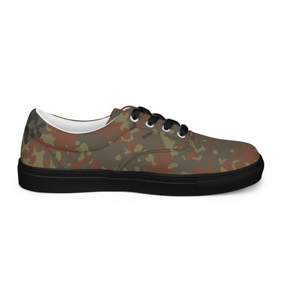 German Flecktarn CAMO Mens Lace-Up Canvas Shoes - Lace-up