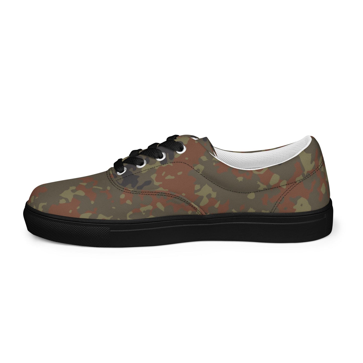 German Flecktarn CAMO Mens Lace-Up Canvas Shoes - Lace-up