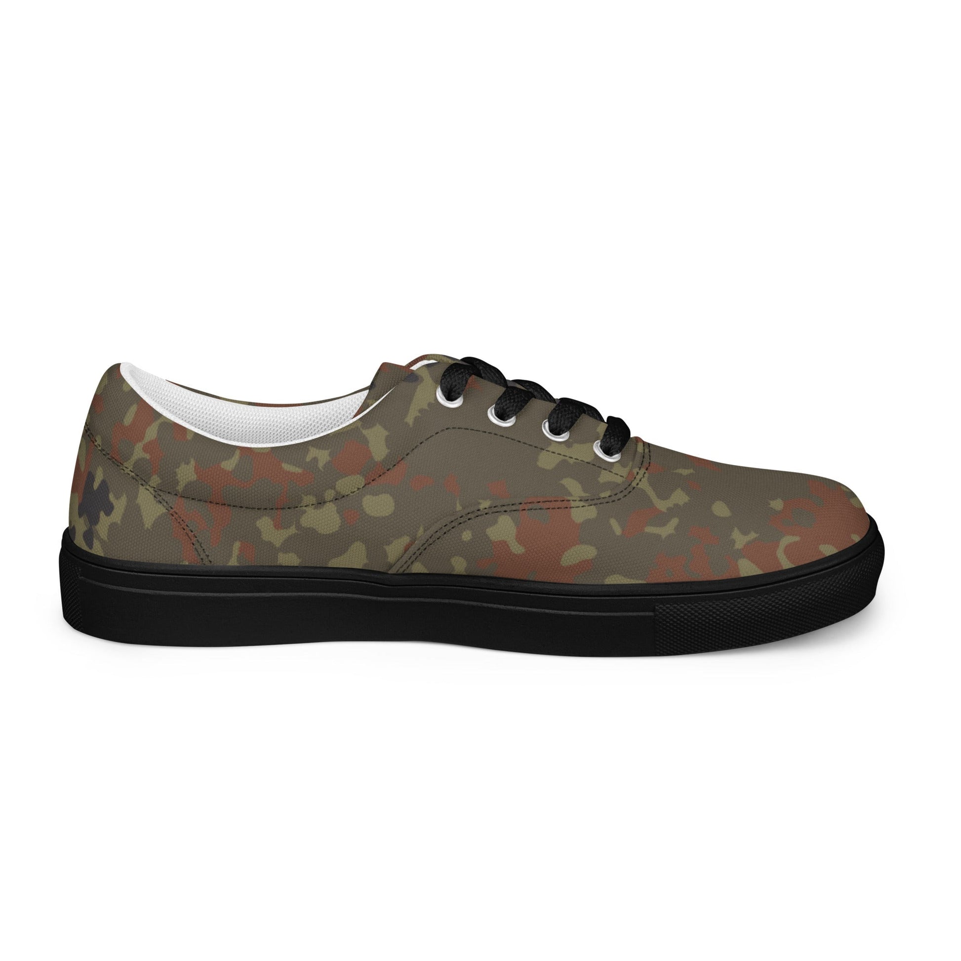 German Flecktarn CAMO Mens Lace-Up Canvas Shoes - Lace-up