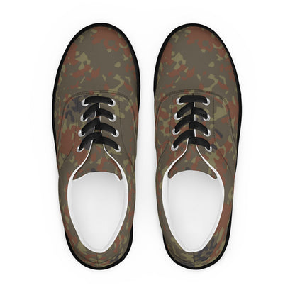 German Flecktarn CAMO Mens Lace-Up Canvas Shoes - Lace-up