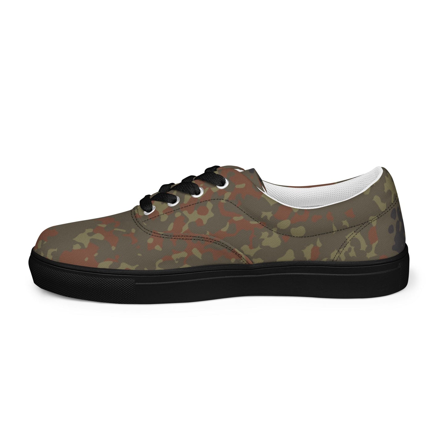 German Flecktarn CAMO Mens Lace-Up Canvas Shoes - Lace-up