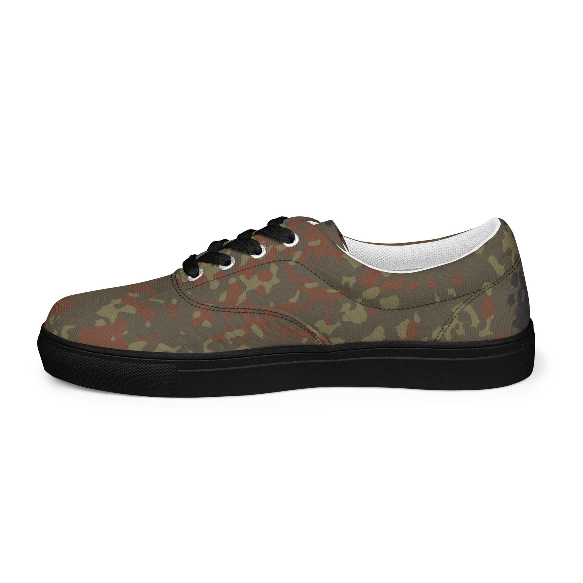 German Flecktarn CAMO Mens Lace-Up Canvas Shoes - Lace-up
