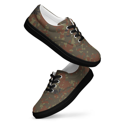 German Flecktarn CAMO Mens Lace-Up Canvas Shoes - Lace-up