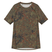 Flecktarn Bundeswehr Woodland CAMO Mens Short-Sleeve Rash Guard - 2XS - SS