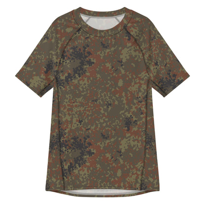 German Flecktarn CAMO Mens Short-Sleeve Rash Guard - 2XS