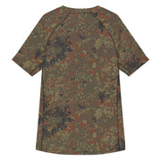 Flecktarn Bundeswehr Woodland CAMO Mens Short-Sleeve Rash Guard - SS
