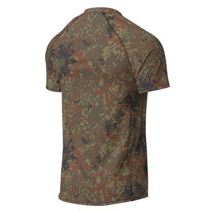 German Flecktarn CAMO Mens Short-Sleeve Rash Guard