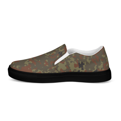 German Flecktarn CAMO Mens Slip-On Canvas Shoes