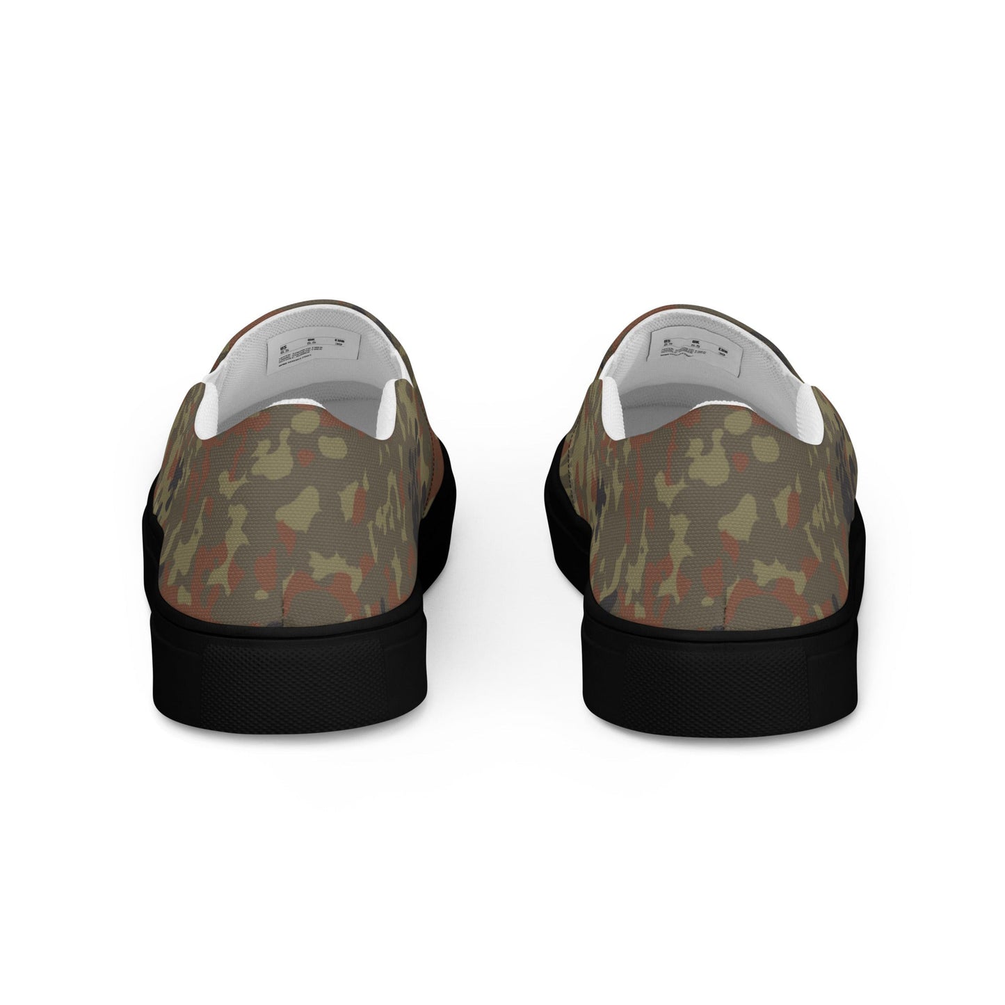 German Flecktarn CAMO Mens Slip-On Canvas Shoes