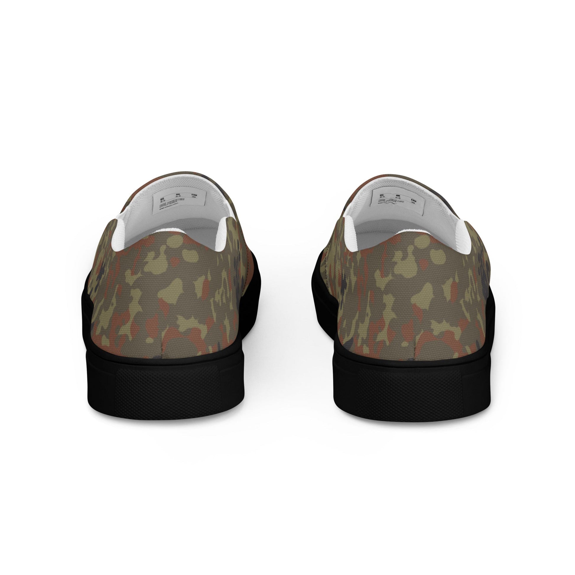 German Flecktarn CAMO Mens Slip-On Canvas Shoes