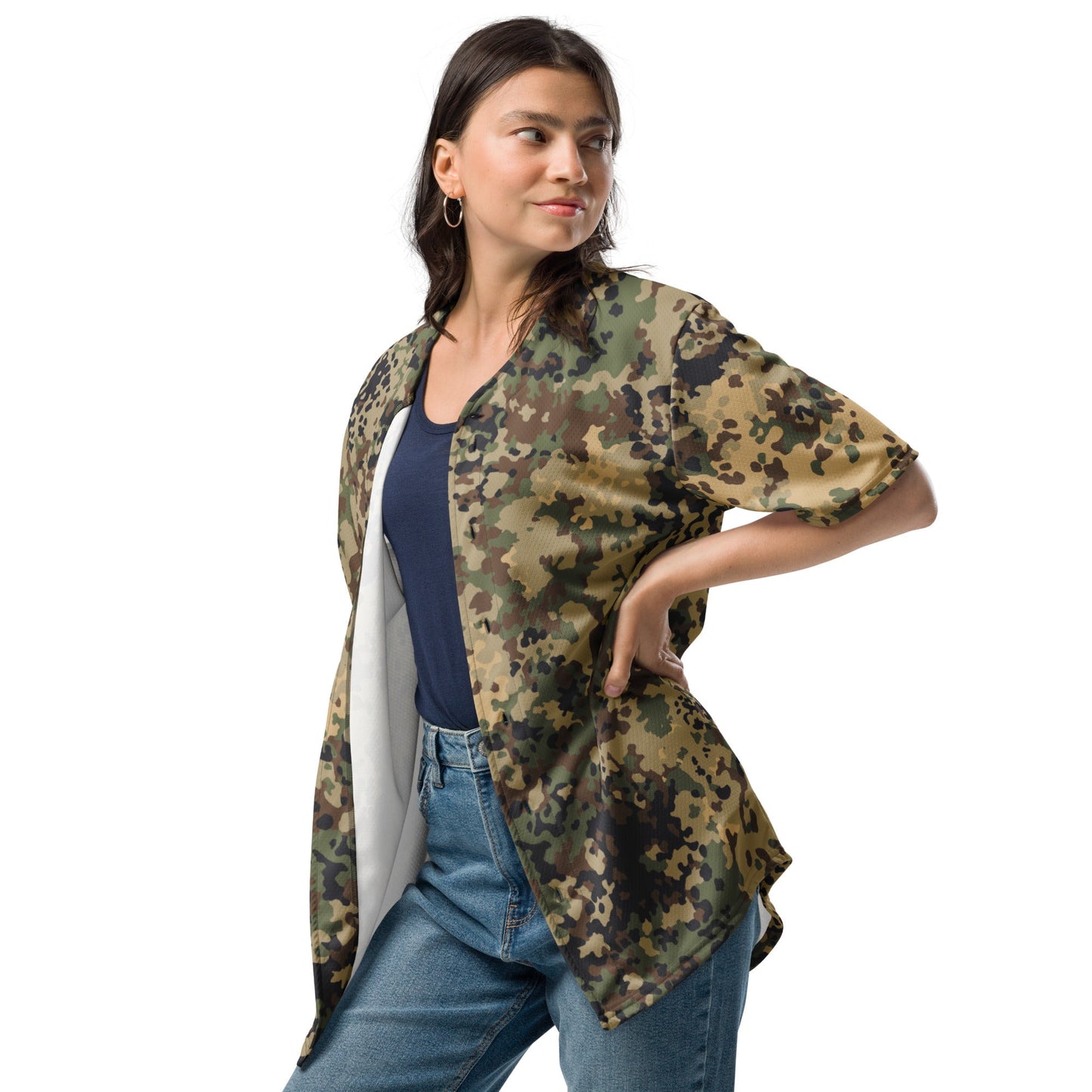 German Flecktarn Multi-terrain CAMO baseball jersey - Baseball Jerseys