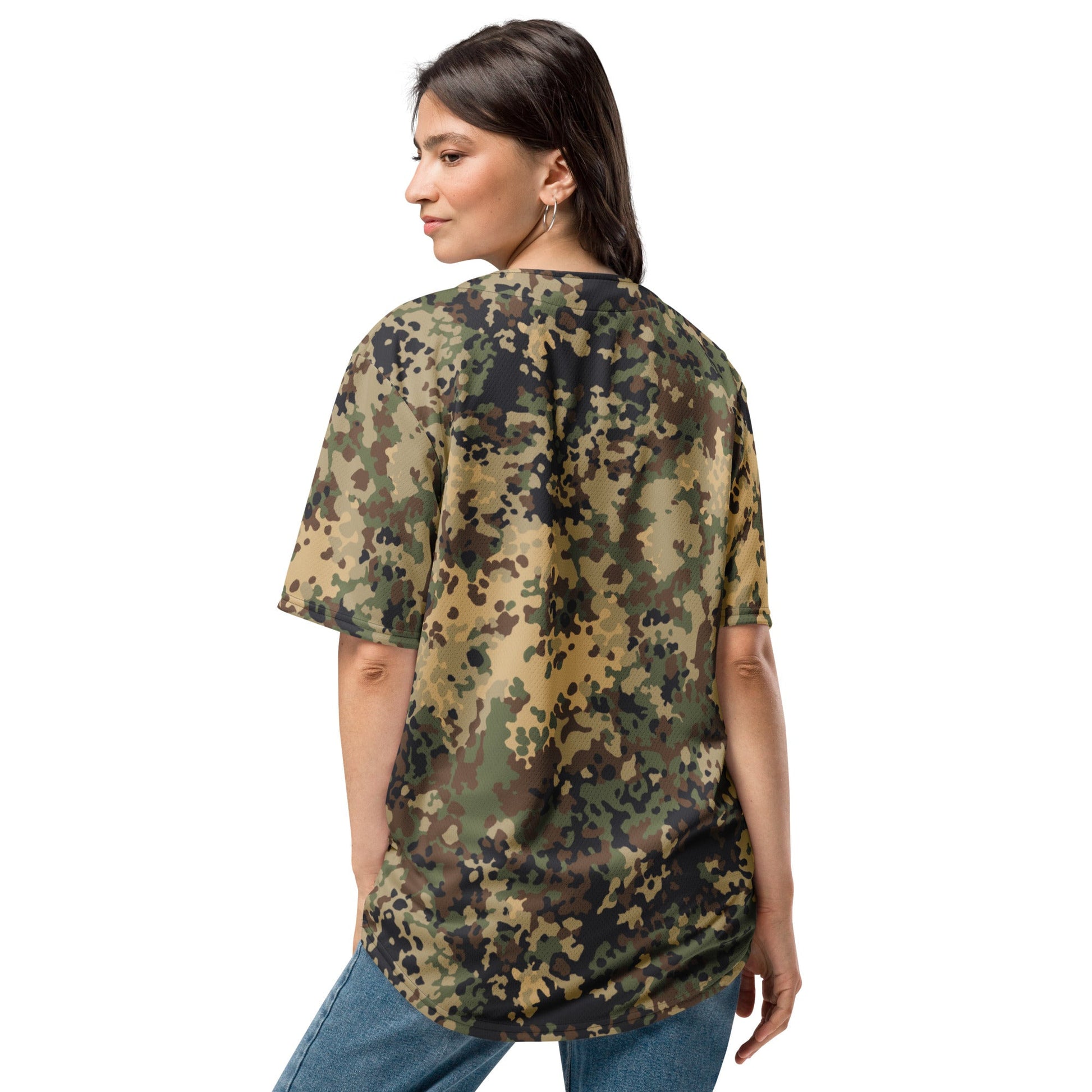 German Flecktarn Multi-terrain CAMO baseball jersey - Baseball Jerseys