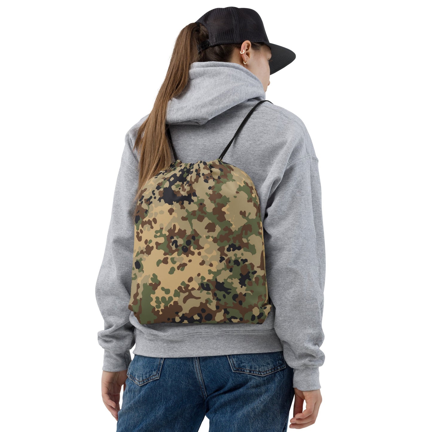 German Flecktarn Multi-terrain CAMO Drawstring Bag - Bags