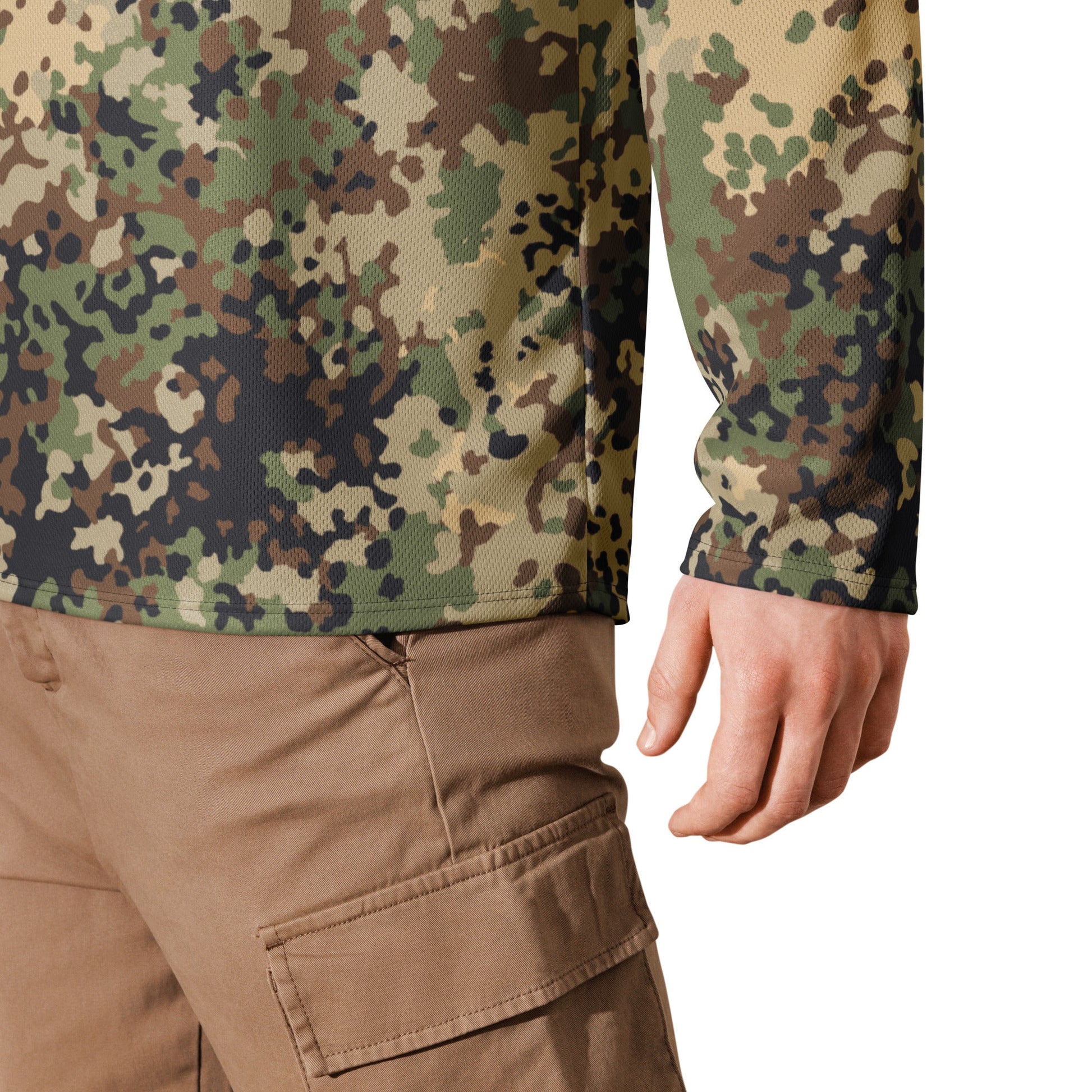 German Flecktarn Multi-terrain CAMO hockey fan jersey - Hockey Jerseys