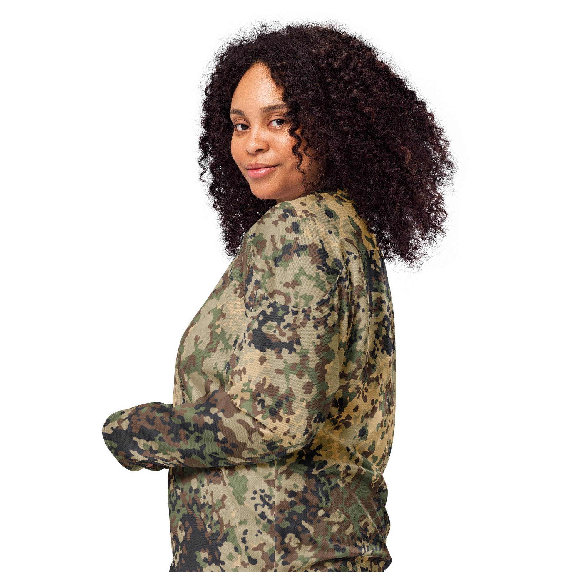 German Flecktarn Multi-terrain CAMO hockey fan jersey - Hockey Jerseys