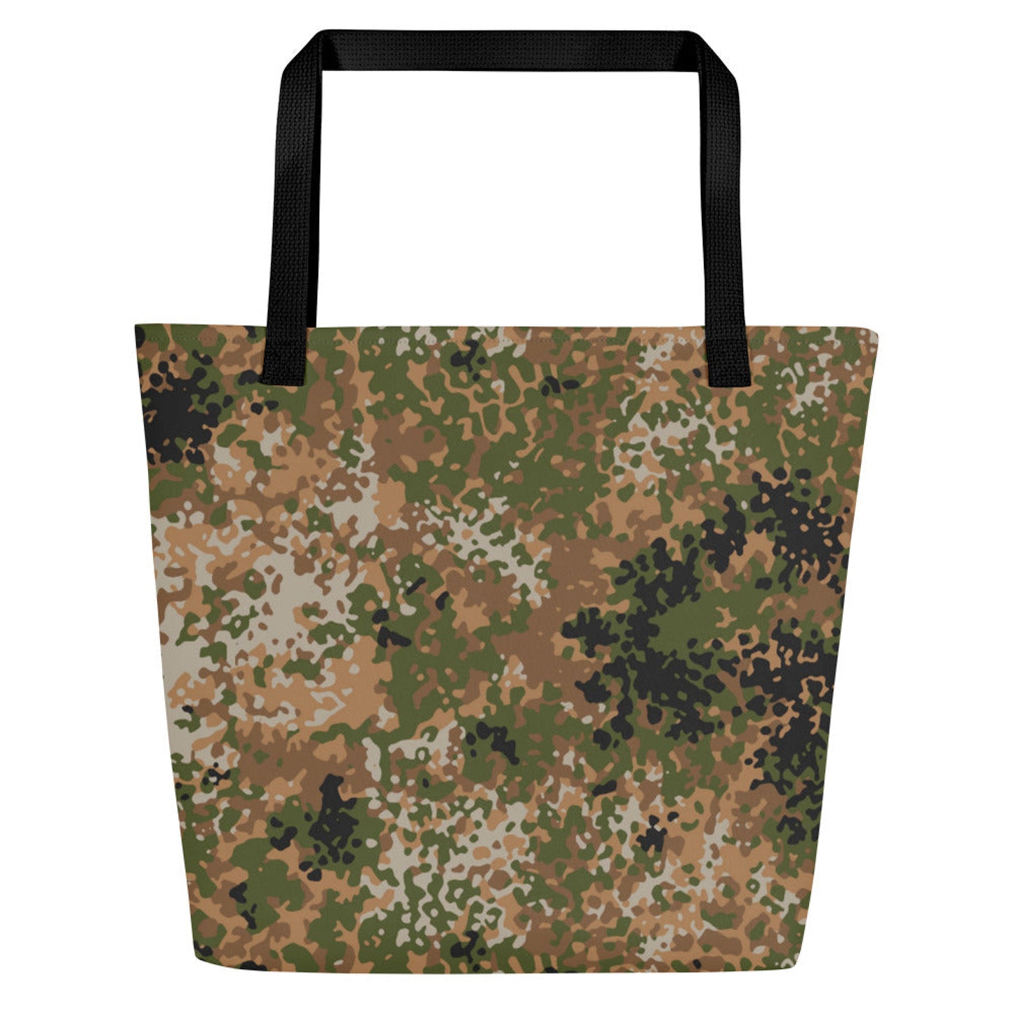 German Flecktarn Multi-terrain CAMO Large Tote Bag