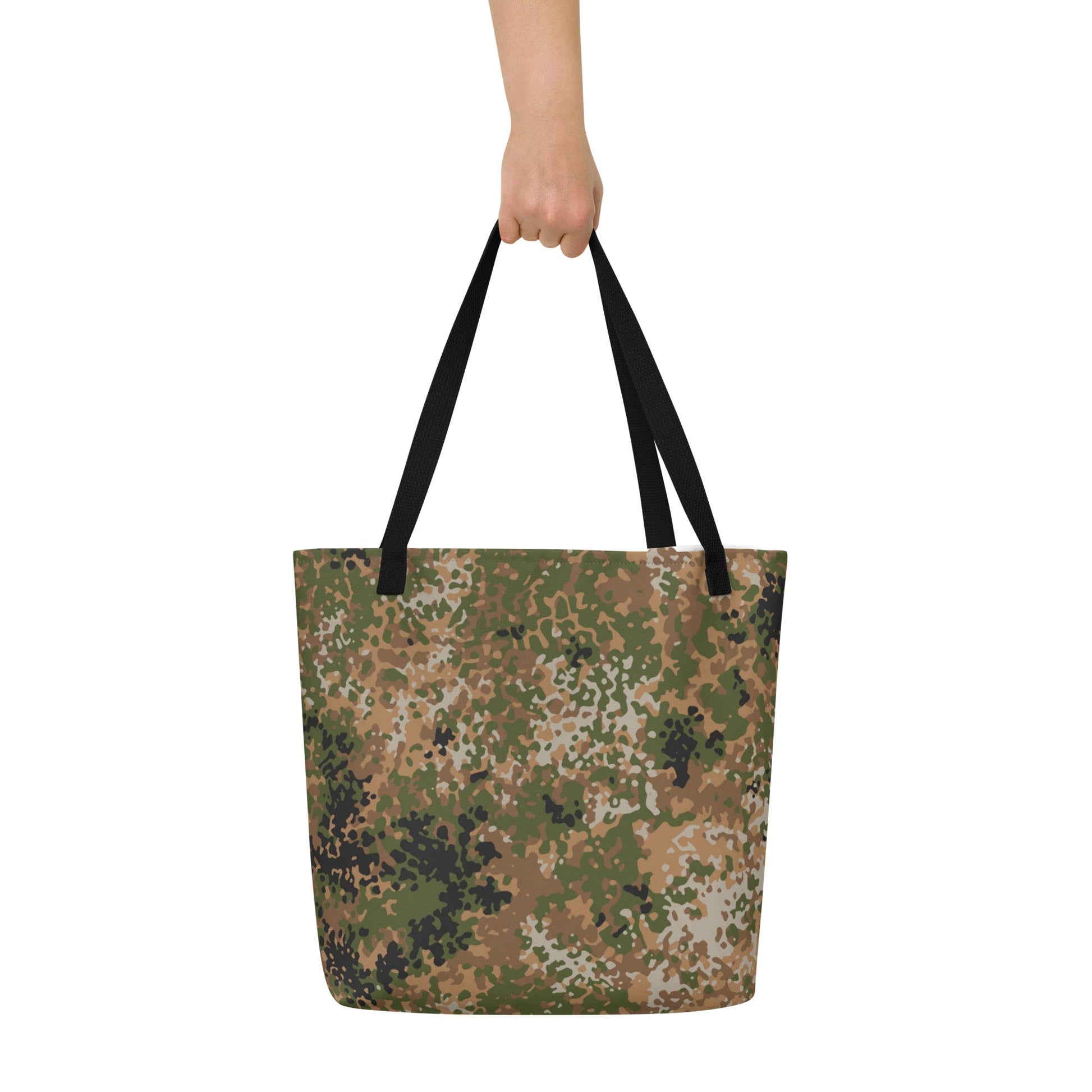 German Flecktarn Multi-terrain CAMO Large Tote Bag