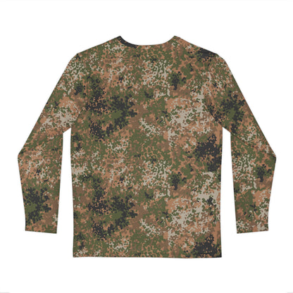 German Flecktarn Multi-terrain CAMO Unisex Long-Sleeve Shirt