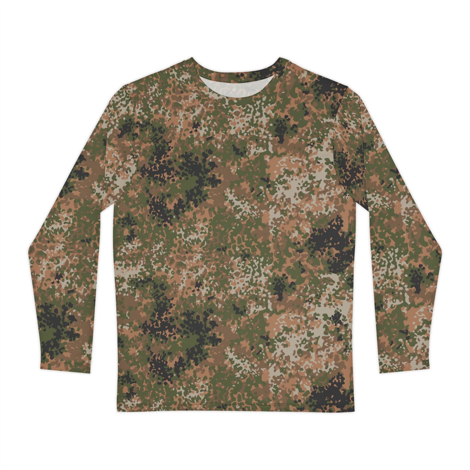German Flecktarn Multi-terrain CAMO Unisex Long-Sleeve Shirt - XS