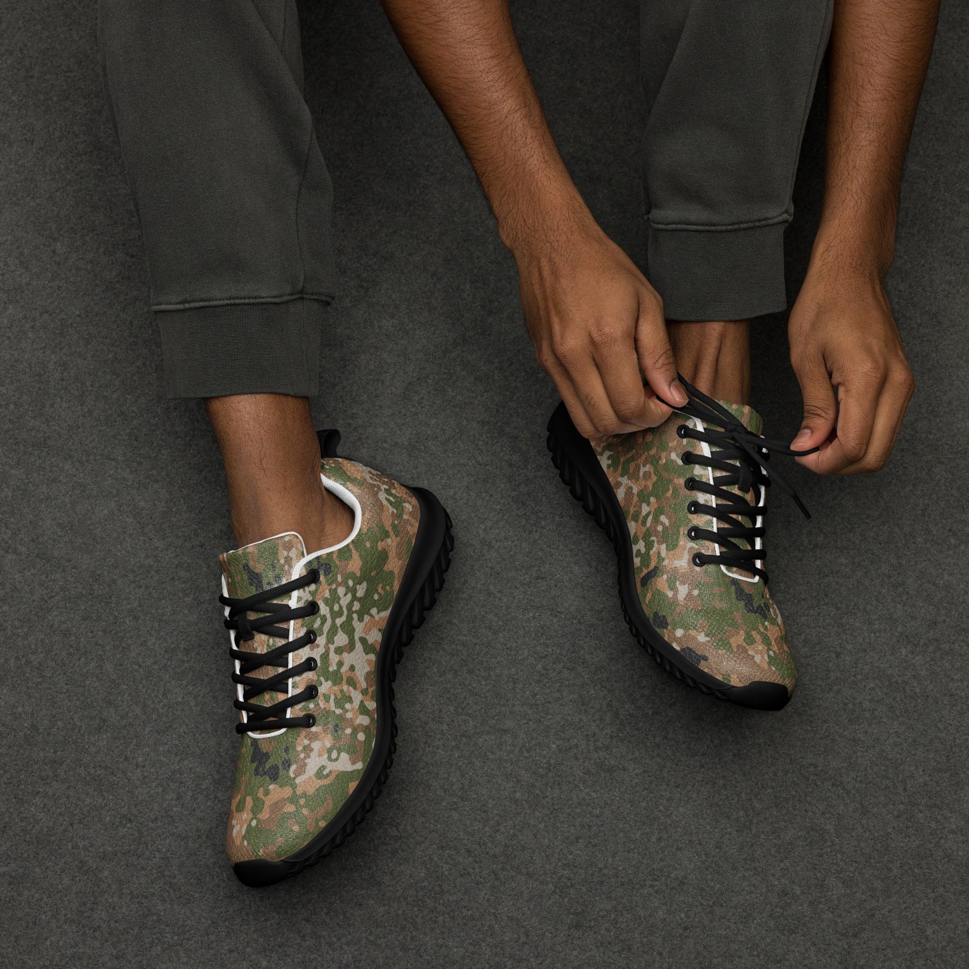 German Flecktarn Multi-terrain CAMO Mens Athletic Shoes