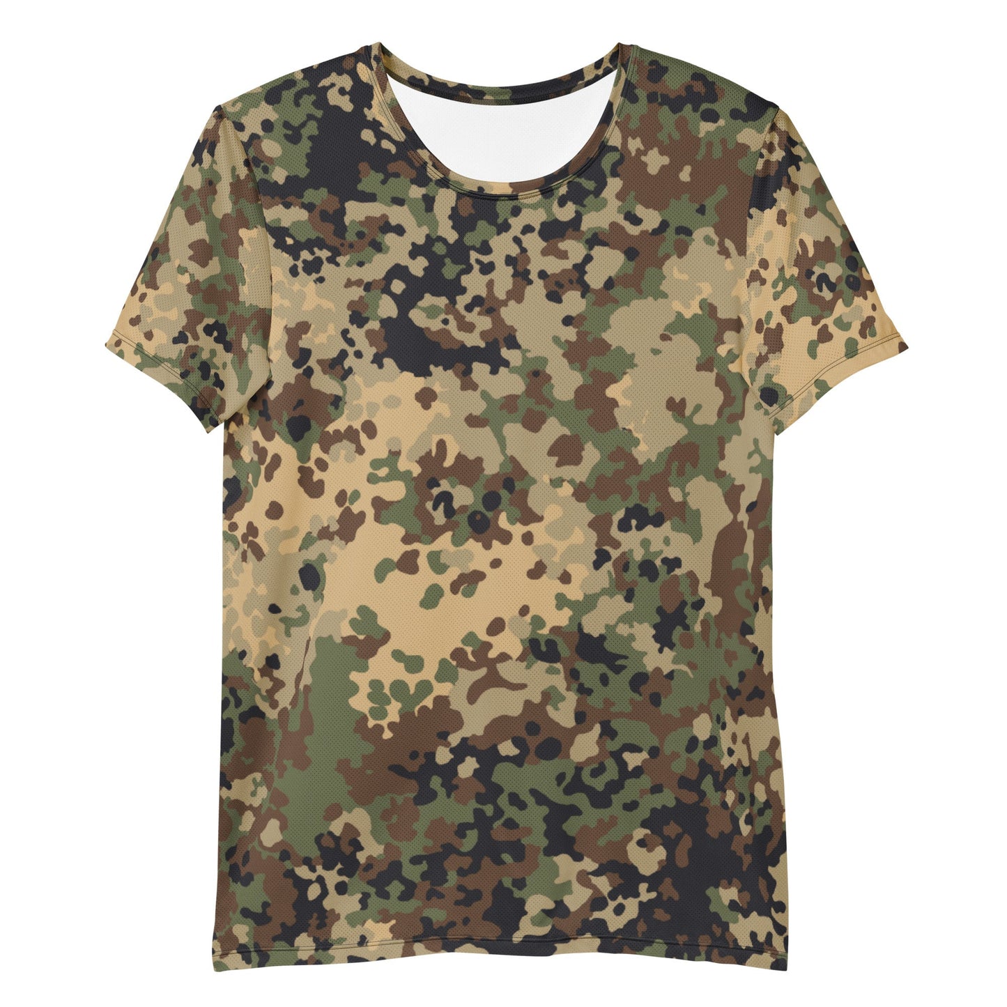 German Flecktarn Multi-terrain CAMO Mens athletic t-shirt - Athletic T-Shirts
